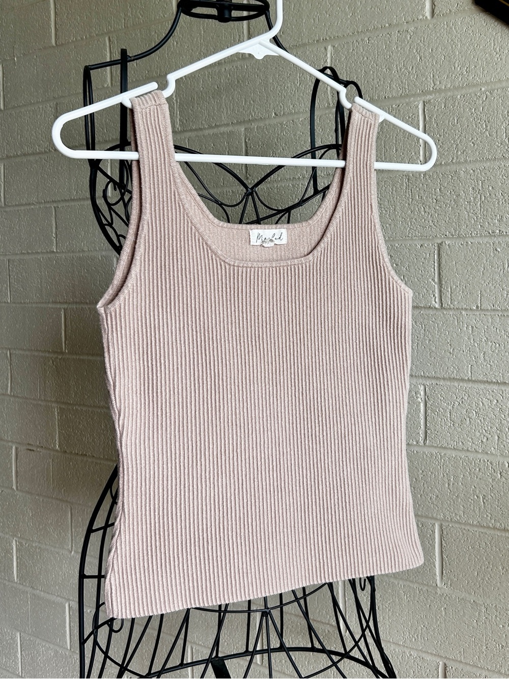 Marled Small Tank Top | Like New | Ribbed Scoop Neck
